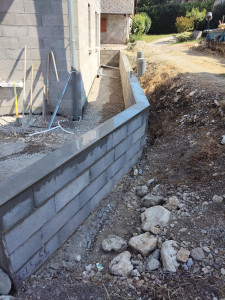 Photo de galerie - Mur bloc à bancher après 