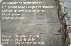 Photo de galerie - Création unique et authentique de terrasse et allée. 