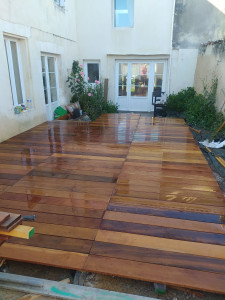 Photo de galerie - Terrasse bois sur plots 