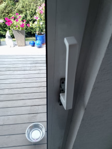 Photo de galerie - Remplacement mécanisme d'ouverture baie vitrée.