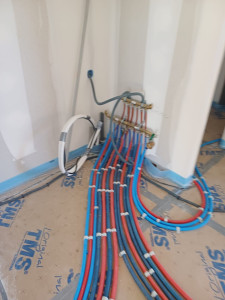 Photo de galerie - Pose PER. sanitaire 