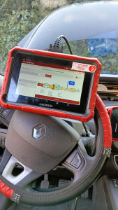 Photo de galerie - Régénération forcée de FAP par la valise. 