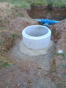 Photo de galerie - Création d'un regard avaloir pour de l'évacuation pluvial 