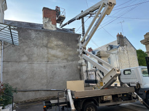 Photo de galerie - Démolition cheminée 