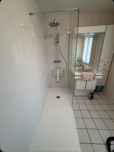 Photo de galerie - Pose de bac à douche 