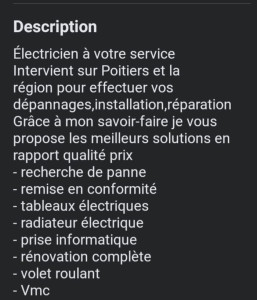 Photo de galerie - Intervention sur Poitiers  et la région  pour effectuer  vos dépannage,installation ,réparati
on 