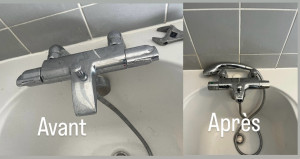 Photo de galerie - Changement un mitigeur  douche 