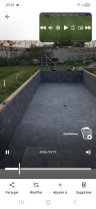 Photo de galerie - Pose carrelage d’une piscine 