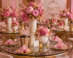 Photo de galerie - Décoration table mariage réception 