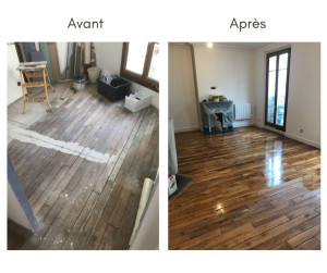 Photo de galerie - Pose de parquet - Revêtement de sol
