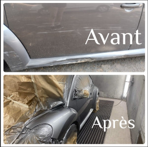 Photo de galerie - Réparation + peinture complète de la voiture 
