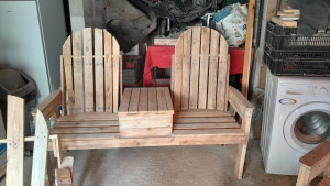 Photo de galerie - Fabrication banc de jardin 
