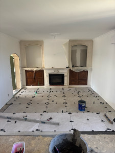 Photo de galerie - Pose de carrelage 