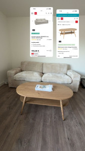 Photo de galerie - Livraison canapé + montage table basse