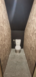 Photo de galerie - Pose tapisserie et peinture WC
