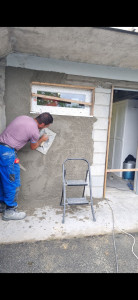 Photo de galerie - Aménagement garage étape 3 endui siment.