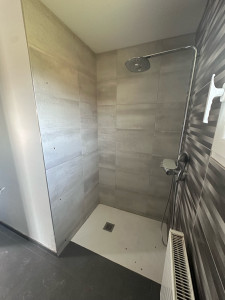 Photo de galerie - Mise en place d’une colonne de douche dans une salle de bain 