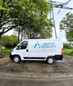 Photo de galerie - Camion officiel de Armin Quality - plombier chauffagiste à Saint Ouen d'Aunis 