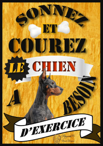 Photo de galerie - Affiche humoristique imprimable sur plaque métalique