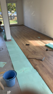 Photo de galerie - Pose d’un parquet stratifié