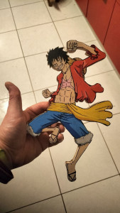Photo de galerie - Figurine manga réalisée avec une scie à chantourner 