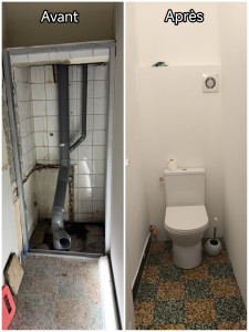 Photo de galerie - Création d'un toilette 