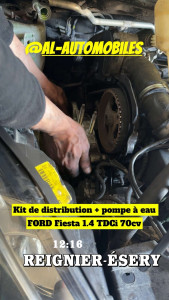 Photo de galerie - Changement Kit de distribution + Pompe à eau, devis sur demande ! 