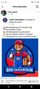 Photo de galerie - Lebon Samaritain déménagement livraison déchetterie toutes types d'encombrants appel moi maintenant 