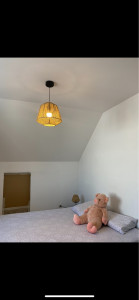 Photo de galerie - Réno plafond après crépis et murs après papier peint couleur