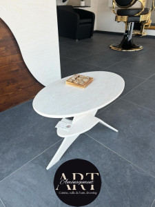 Photo de galerie - Table en corian sur mesure