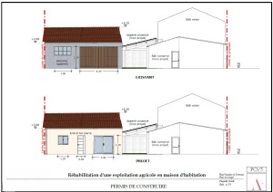 Photo de galerie - Permis de construire_Rénovation_Plan en Coupe