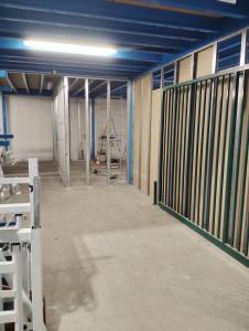 Photo de galerie - Installation de placo et de rail