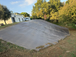 Photo de galerie - Pose de bâche 