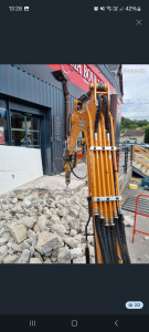 Photo de galerie - Démolition d’une dalle béton 