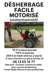 Photo de galerie - Sarcleuse professionnel yvmo désherbeur mécanique tracté très utile sans effort 