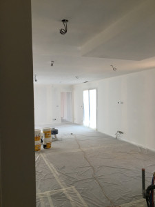 Photo de galerie - Chantier placo, joint et peinture airless
Sous couche airless