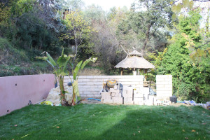 Photo de galerie - Rèalisation d'un mur de séparation en parpaing
Photo avec enduit a suivre 