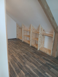 Photo de galerie - Création dressing sous rampant 