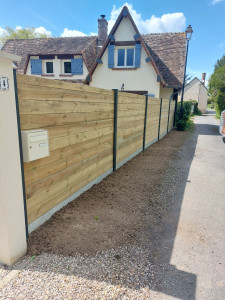 Photo de galerie - Pose de clôture 