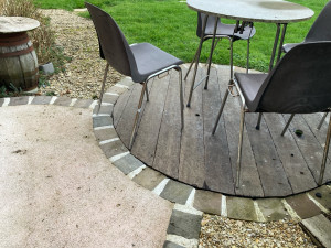 Photo de galerie - Terrasse pave et bois exotique 