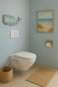 Photo de galerie - Toilettes suspendue - Deauville - Bord de mer