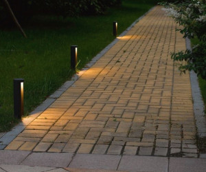 Photo de galerie - Installation bornes lumineuses 