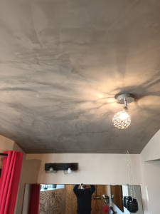 Photo de galerie - Enduit décoratif sous plafond en voute