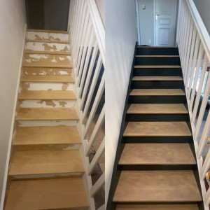 Photo de galerie - Pour vos rénovations d escalier et d’ une cage d escalier 