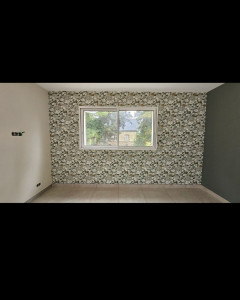 Photo de galerie - Pose de papier peint et peintures 