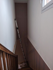 Photo de galerie - Tapissage enduit et finissions taupe