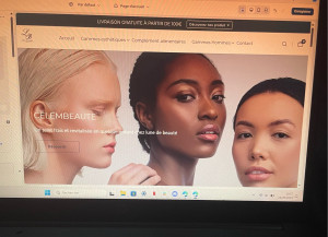Photo de galerie - Site e-commerce pour une marque de cosmétique 