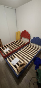 Photo de galerie - 2 lits simples pour enfants 