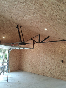 Photo de galerie - Doublage d'un garage en OSB et isolation 
