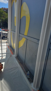 Photo de galerie - Protection avant ponçage 